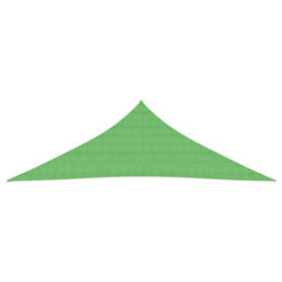 Berkfield Sunshade Sail 160 G/m2 Light Green 3.5X3.5X4.9 M Hdpe - thumbnail 2