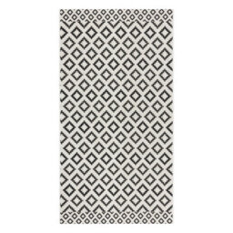 RugsX Carpet Sisal Flat 49361960 Rhombuses Cream Black 200X290 Cm - thumbnail 2