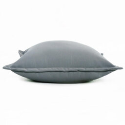 Homescapes Luxury Outdoor Cushions 2 Set, Waterproof Filled Cushions, Soft-Touch, Plain Grey, For Garden And Indoors, 45 X 45 Cm - thumbnail 3