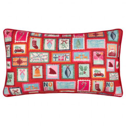 Furn. Dear Santa Printed Reversible Feather Filled Cushion , 30Cm X 50Cm, Multicolour - thumbnail 2