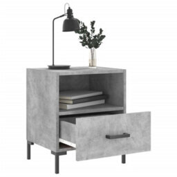 Berkfield Bedside Cabinets 2 Pcs Concrete Grey 40X35X47.5 Cm Engineered Wood - thumbnail 3