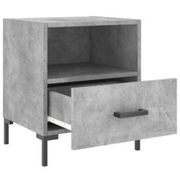 Berkfield Bedside Cabinets 2 Pcs Concrete Grey 40X35X47.5 Cm Engineered Wood - thumbnail 5