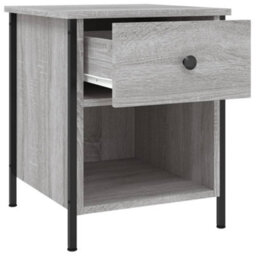 Berkfield Bedside Cabinet Grey Sonoma 40X42X50 Cm Engineered Wood - thumbnail 5