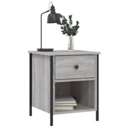 Berkfield Bedside Cabinet Grey Sonoma 40X42X50 Cm Engineered Wood - thumbnail 3