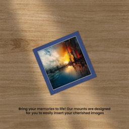 Ak Frames 10X10 Blue Picture Mounts To Fit 8X8 Aperture Size - Mount Board Only (No Frame Included) - thumbnail 5