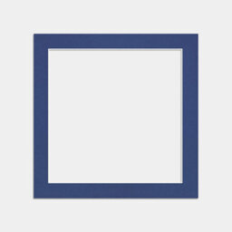 Ak Frames 10X10 Blue Picture Mounts To Fit 8X8 Aperture Size - Mount Board Only (No Frame Included) - thumbnail 1