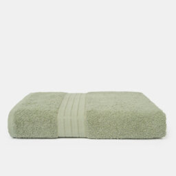 Ohs 2 Pack Of 100% Cotton Bath Sheet, 90 X 150Cm - Sage Green - thumbnail 2