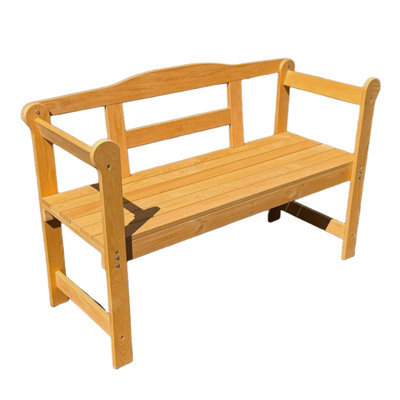 Heze Furniture Annie Treated Pine Wood Garden Bench 2-Seater Outdoor Seating - image 1