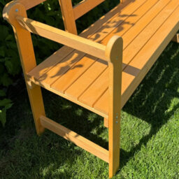 Heze Furniture Annie Treated Pine Wood Garden Bench 2-Seater Outdoor Seating - thumbnail 4