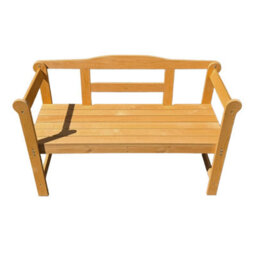 Heze Furniture Annie Treated Pine Wood Garden Bench 2-Seater Outdoor Seating - thumbnail 7