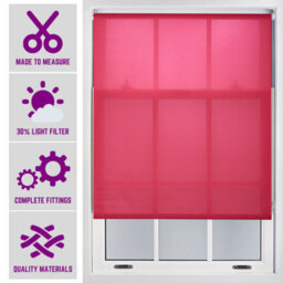 Furnished Made To Measure Day Light Roller Blinds - Fuchsia Roller Blind For Windows And Doors (W)180Cm (L)165Cm