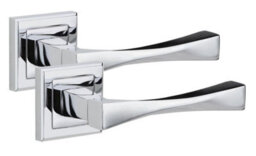 Golden Grace 1 Set Straight Astrid Design Bathroom Complete Internal Door Handle Set Polished Chrome Finish - thumbnail 2