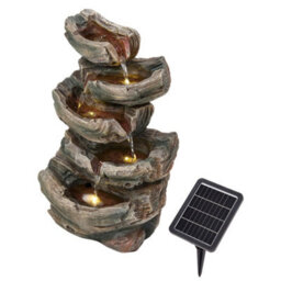 Breeins Solar Powered Water Fountain Outdoor Gardening Decor With Realistic Texture, 46Cm(H) - thumbnail 2