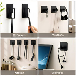 11 Piece Bathroom Accessories Set No Drill Towel Toilet Roll Holder - thumbnail 5