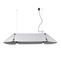 Luminosa Lighting Luminosa Fonovia Integrated Led Straight Bar Pendants Grey, 4000K - thumbnail 1