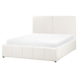 Beliani Ottoman Bed Fabric Castelnavet 160 X 200 Cm (Eu King Size) Off-White - thumbnail 5