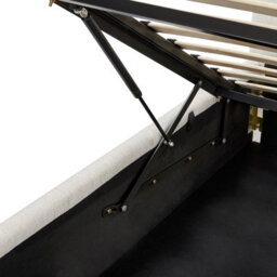 Beliani Ottoman Bed Fabric Castelnavet 160 X 200 Cm (Eu King Size) Off-White - thumbnail 9