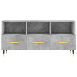 Berkfield Sturdy Tv Cabinet Concrete Grey 102X36X50 Cm Engineered Wood - thumbnail 5