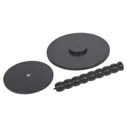 Urbn-Living Urbnliving Modern Black Round Mdf Wood Side Table Bedside Nightstand Coffee End Table - thumbnail 9