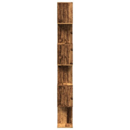 Berkfield Room Divider Bookcase 6-Tier Old Wood 70X24X193 Cm Engineered Wood - thumbnail 6