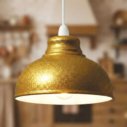 Retro Light Shade Ceiling,metal Textured Lampshades For Ceiling Lights,easy Fit Pendant Lamp Shade For Living Room Home Décor - thumbnail 5