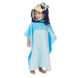 Bluey Childrens/kids Hooded Towel Blue/navy/white (One Size) - thumbnail 2