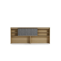 Arte Oak Copenhagen Kanu 221Cm Optional Storage Cabinet With Sliding Door And Shelves - thumbnail 3