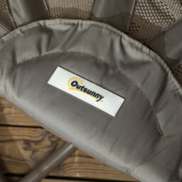 Wyld Haus Nise Sand Brown Rattan-Style Metal Swivel Egg Chair With Cushions - Foldable Outdoor Patio Seat - thumbnail 9