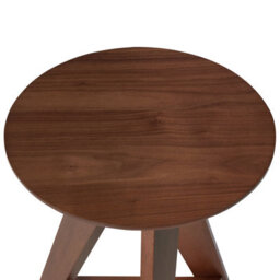 Beliani Set Of 2 Bar Stools Aroma Wood Brown - thumbnail 6