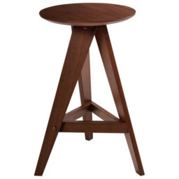 Beliani Set Of 2 Bar Stools Aroma Wood Brown - thumbnail 5