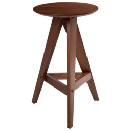 Beliani Set Of 2 Bar Stools Aroma Wood Brown - thumbnail 4