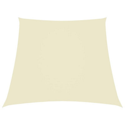 Berkfield Sunshade Sail Oxford Fabric Trapezium 2/4X3 M Cream - image 1