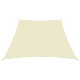 Berkfield Sunshade Sail Oxford Fabric Trapezium 2/4X3 M Cream - thumbnail 2