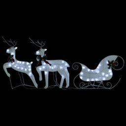 Walplus Reindeer & Sleigh Christmas Decoration 60 Leds Outdoor White - thumbnail 8