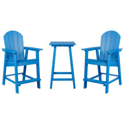 Beliani  Bistro Set Adirondack Blue