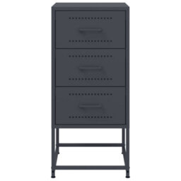 Berkfield Bedside Cabinets 2 Pcs Anthracite 36X39X78 Cm Steel - thumbnail 6