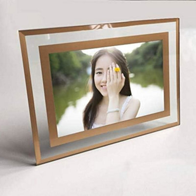Biznest Rose Gold Mirror Photo Frame Picture Frames Clear Display Vertically Or Horizontally Wedding Home Table (4X6 Iin)