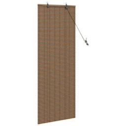 Berkfield Window Blinds & Shades With Curtains Brown 60 X 160 Cm Bamboo - thumbnail 4