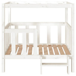 Berkfield Dog Bed White 105.5X83.5X100 Cm Solid Wood Pine - thumbnail 5