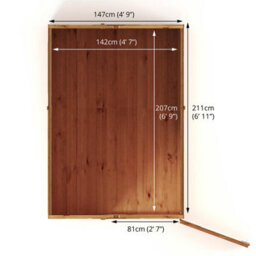 Waltons 7 X 5 Modular Shiplap Apex Outdoor Garden Storage Shed - thumbnail 6