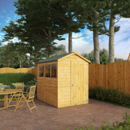 Waltons 7 X 5 Modular Shiplap Apex Outdoor Garden Storage Shed - thumbnail 2