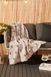OHS Bee Print Soft Polar Fleece Throw - thumbnail 1