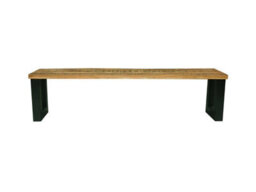 Buttercup Farm Induse Bench - Mango Wood/iron - L44 X W140 X H45 Cm - Mango Pp Saw Finish - thumbnail 1