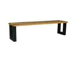 Buttercup Farm Induse Bench - Mango Wood/iron - L44 X W140 X H45 Cm - Mango Pp Saw Finish - thumbnail 3
