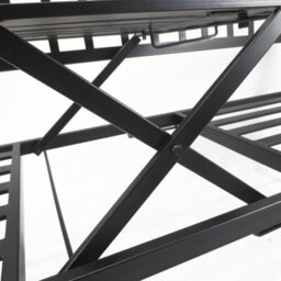 Outsunny Outdoor Metal Frame 2 Seater Bench Patio Park Garden Seating Chair - thumbnail 7