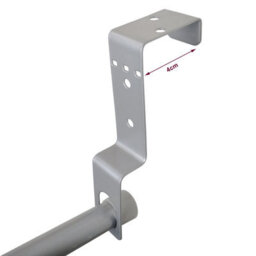 House Of Home Over-Door Towel Rack 4-Tier Bathroom Silver Storage Hanger Rail Bath Hand Towels - thumbnail 8