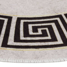 Walplus Rug Washable F120 Cm Light Beige Anti Slip - thumbnail 3
