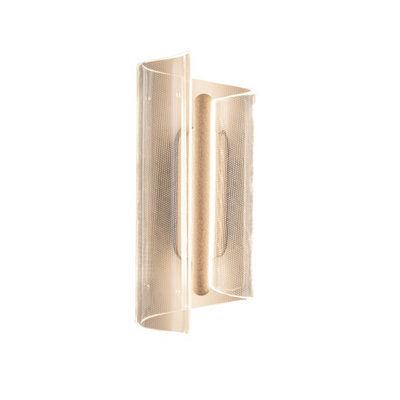 Luminosa Lighting Luminosa Casel 30Cm Flush Wall Lamp Coffee 3000K Warm White - image 1