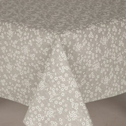 Doreen Preston & Son Navarra Fleur Grey Acrylic Tablecloth 137X137Cm