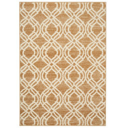 Loomed Beige Modern Geometric Trellis Living Room Rug 120X170Cm - thumbnail 5
